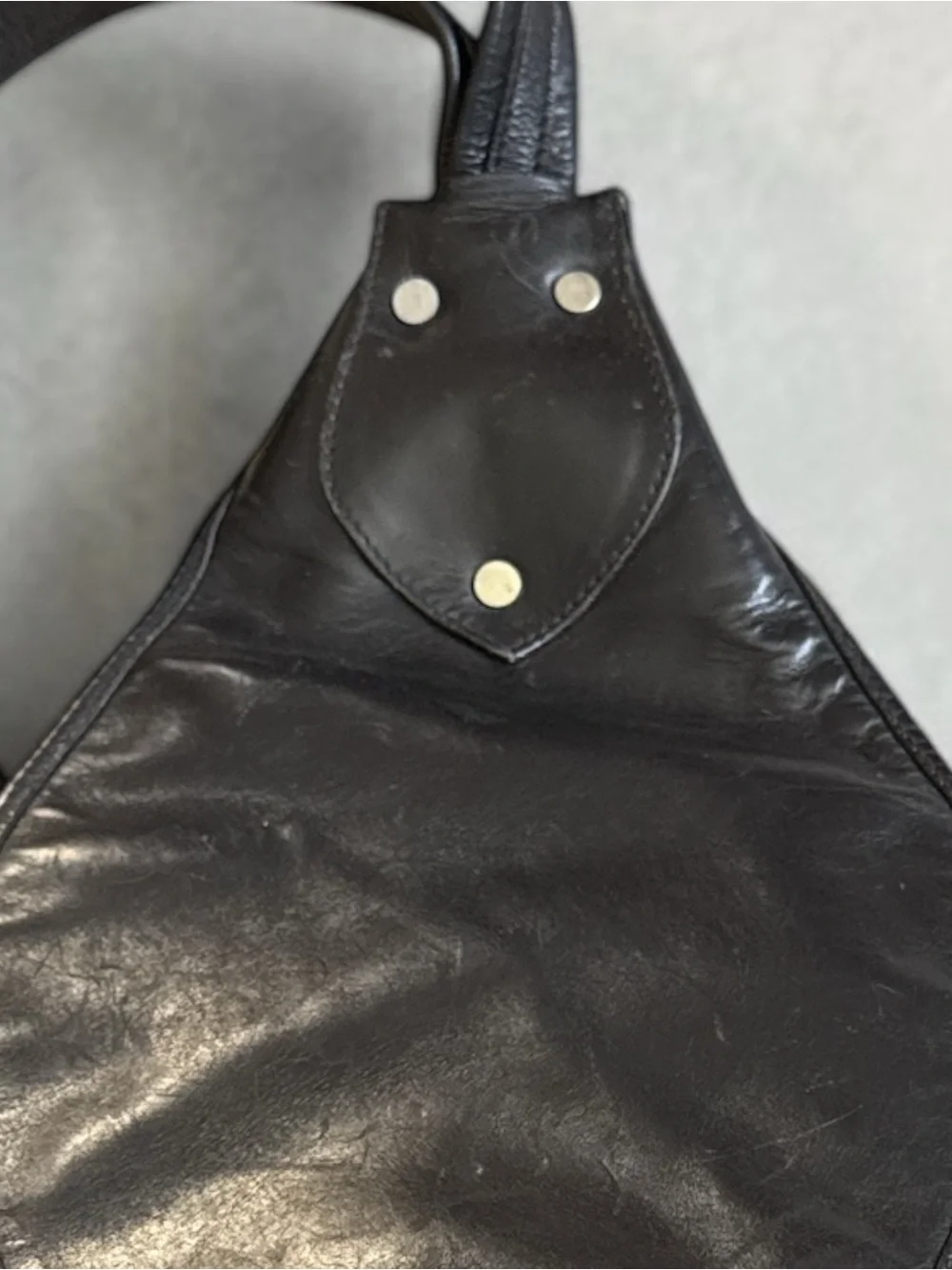 Vintage Wilsons Leather Handcrafted Black Leather Backpack Men’s Plaid Lined